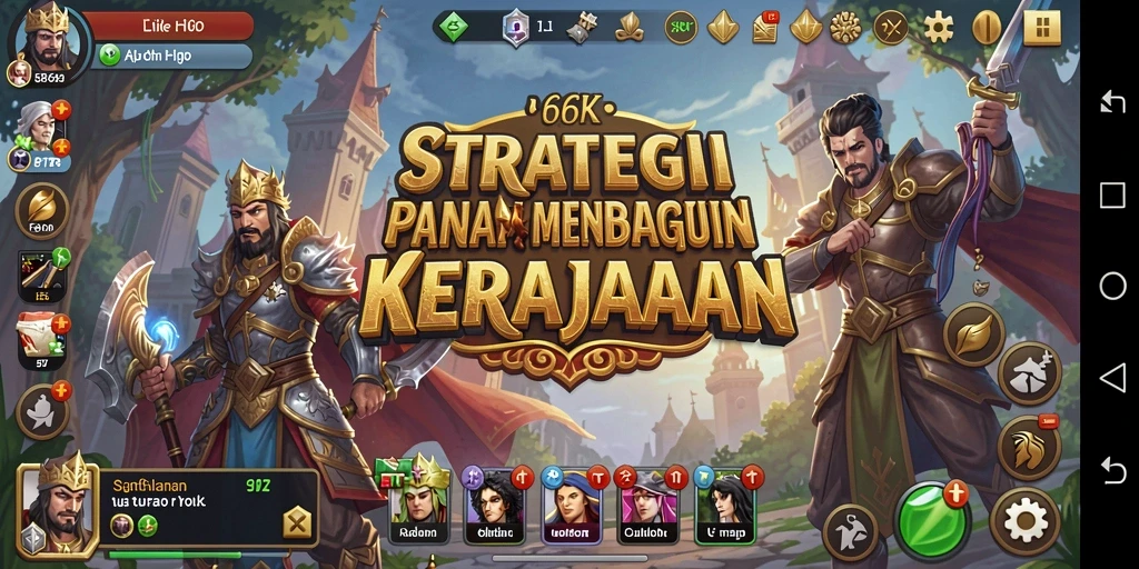 Tampilan menarik dari gameplay SLG di 66K.