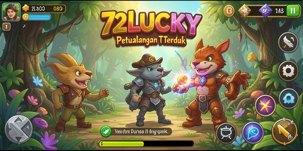 Tampilan gameplay 72LUCKY yang memukau dan mendebarkan.