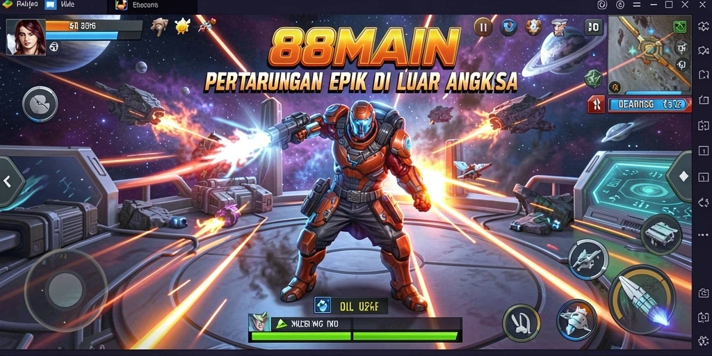 Tampilan seru dari gameplay Fighting di 88MAIN.