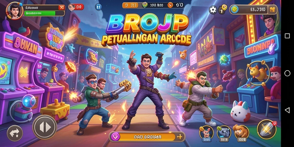 Tampilan gameplay menarik dan menantang dari BROJP