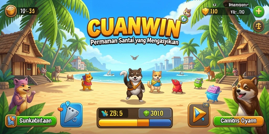 Tangkapan layar yang menunjukkan keseruan gameplay CUANWIN.