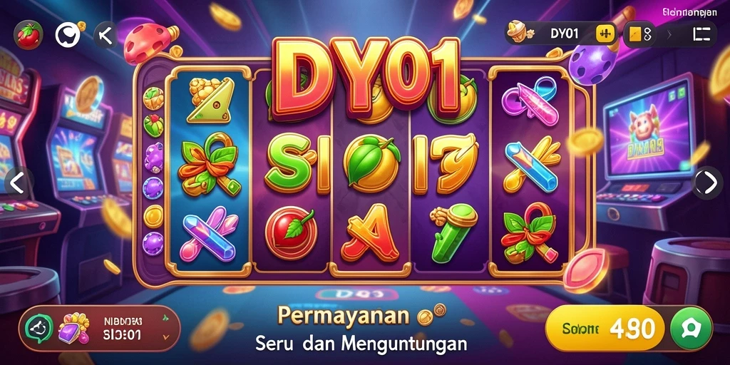 Screenshot gameplay DY01 yang menampilkan slot yang seru.