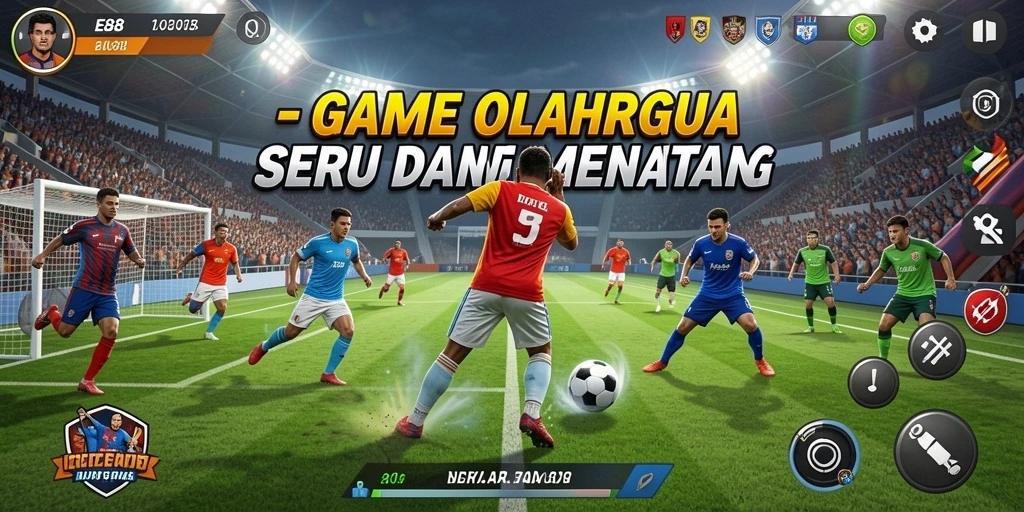 Tampilan gameplay E88 dengan berbagai cabang olahraga yang mendebarkan.