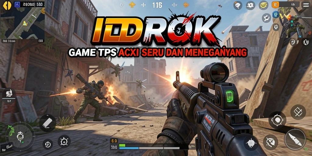 Screenshot gameplay IDROK yang menunjukkan aksi mendebarkan dalam TPS.