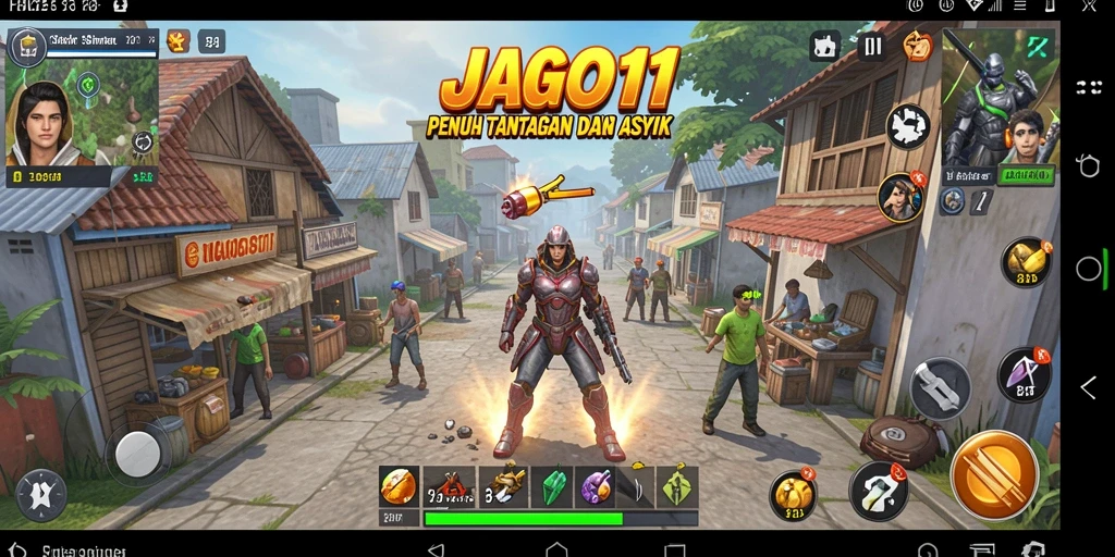 Tampilan gameplay <strong>JAGO11</strong> yang imersif dan menantang.