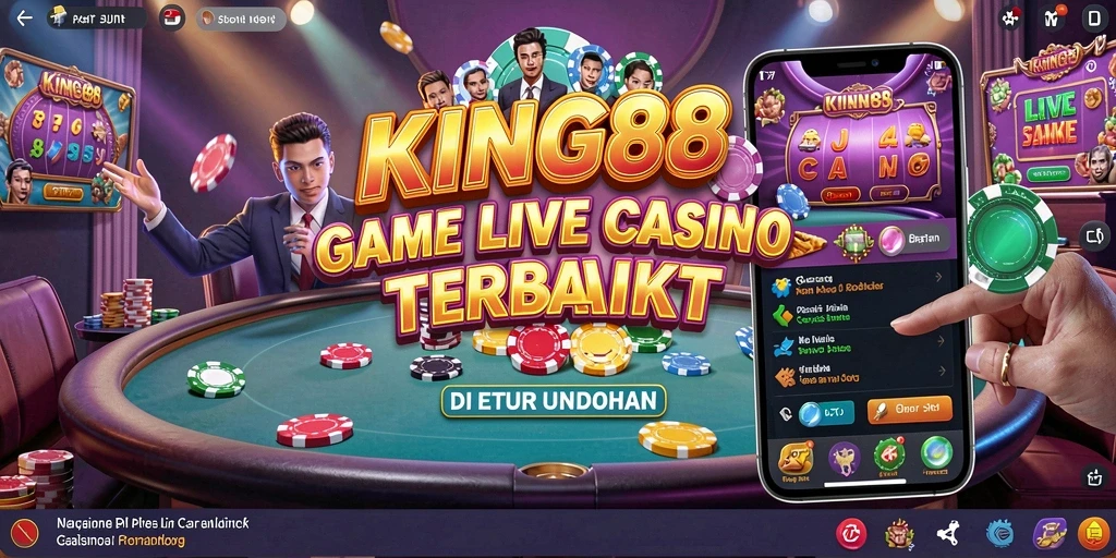 Tampilan gameplay KING88 yang menarik dan seru di Live Casino.