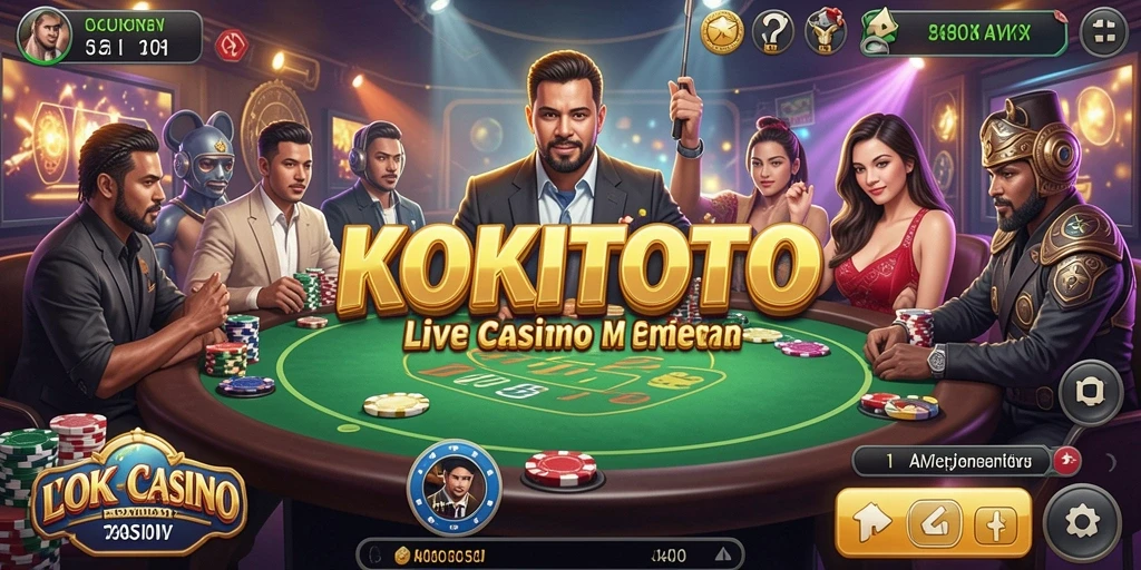 Gameplay menarik dari KOKITOTO yang menampilkan dealer langsung.
