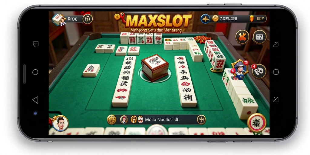 Tampilan permainan Mahjong yang seru dan penuh warna.