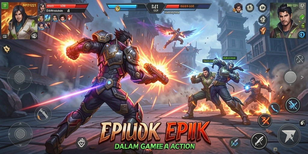 Tangkapan layar MPO1221 menampilkan aksi intens dalam gameplay Action.