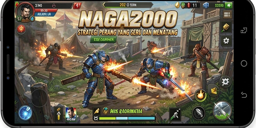 Tampilan gameplay strategi NAGA2000 yang mendebarkan.