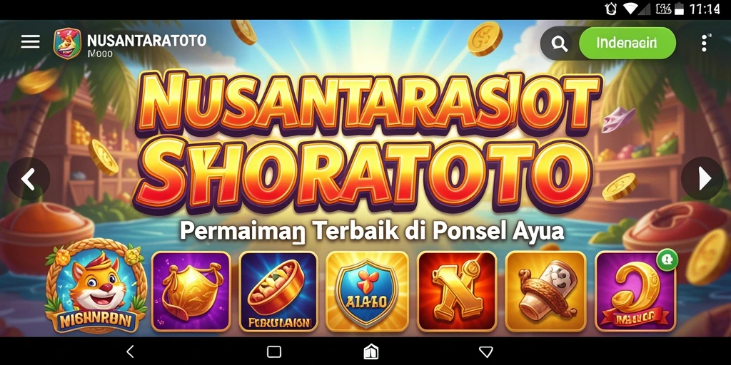 Tampilan gameplay seru di NUSANTARATOTO dengan berbagai tema menarik.