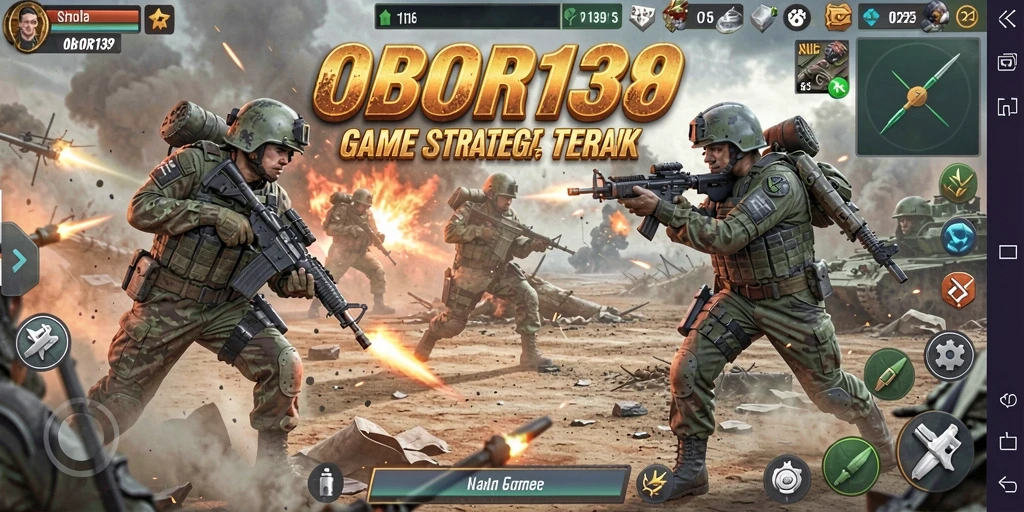 Screenshot gameplay OBOR138 menampilkan strategi pertempuran yang menarik.