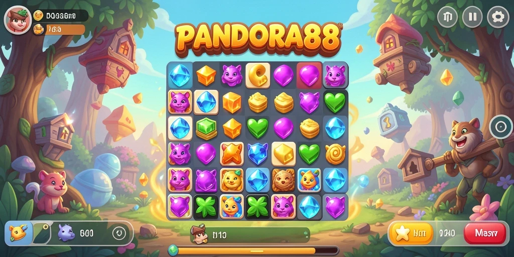 Tampilan gameplay PANDORA88 yang seru dan penuh warna.