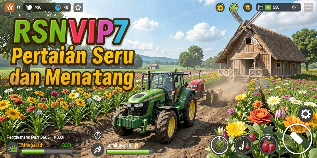 Tampilan gameplay RSNVIP7 yang menarik di lahan pertanian.
