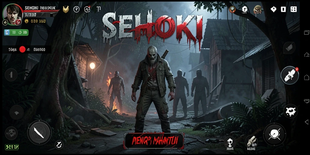 Gameplay menyeramkan di <strong>SEHOKI</strong>, menyelami suasana horor yang mendalam.