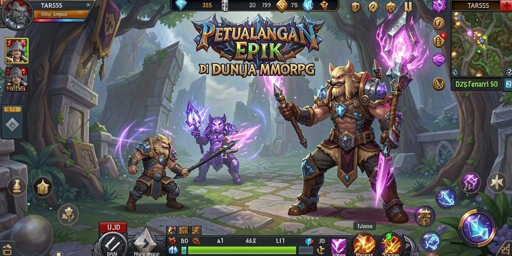 Tampilan gameplay epik dari TAR555 yang penuh tantangan.