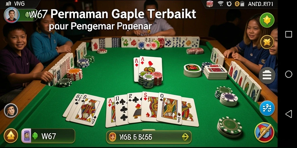 Tampilan gameplay seru dan interaktif dalam W67.